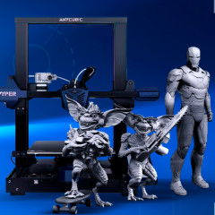 Anycubic Vyper 3D Printer + Iron Man Mark 46 + Evil Gremlins