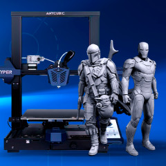 Anycubic Vyper 3D Printer + Iron Man Mark 46 + The Mandalorian