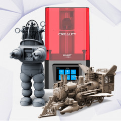 Creality Resin 3D Printer + Robby the Robot + Jules Verne Train Locomotive