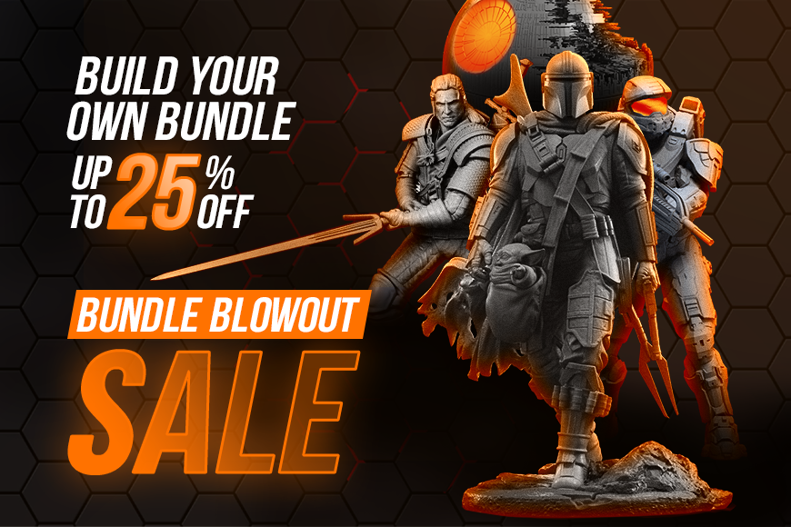 Bundle Blowout Sale: Create your 3D model bundle and get up to 25% off. Shop popular characters now!