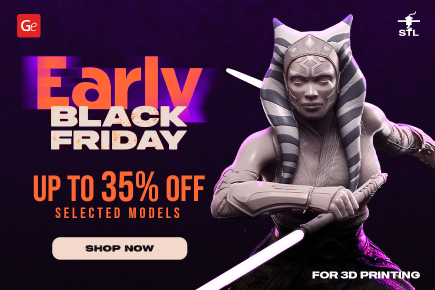 Early Black Friday sale on Gambody: Up to 35% off selected 3D printing models. Shop now!