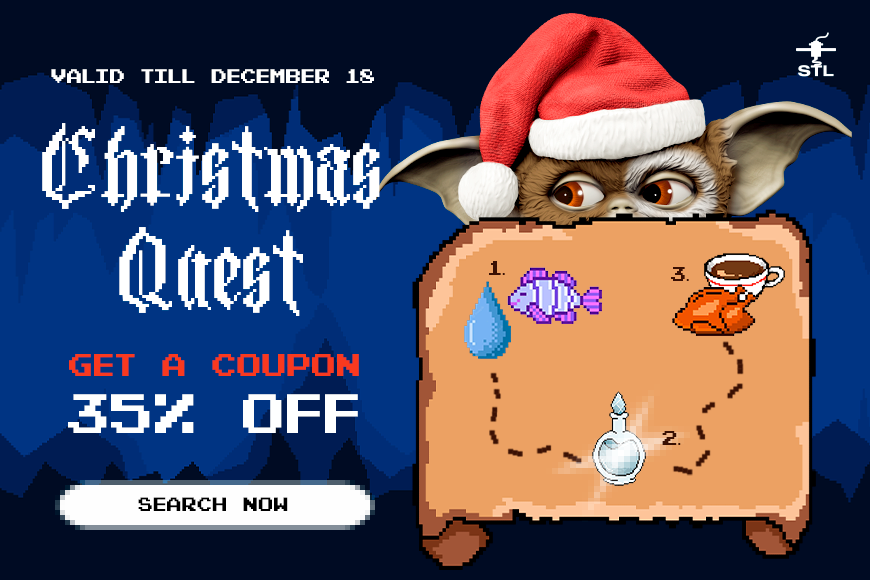 Gremlins Christmas Quest 2022: Get 35% off 3D models. Valid until December 18. Search now!