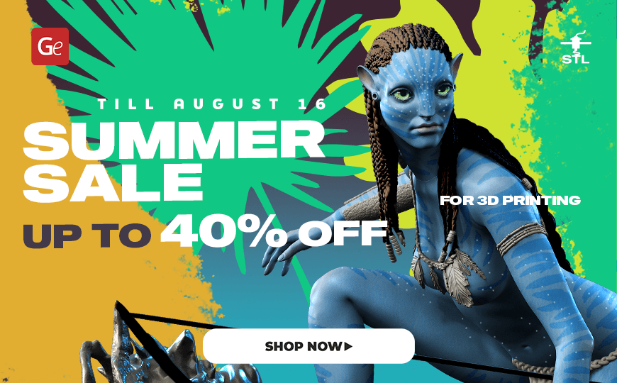 Gambody Summer Sale 2023: Up to 40% off on 3D print models. Ends August 16. Shop now!