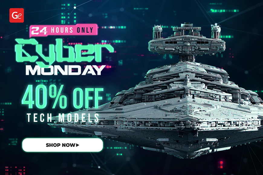 Cyber Monday 2023: 40% off tech model 3D prints. Limited 24-hour offer. Shop now!