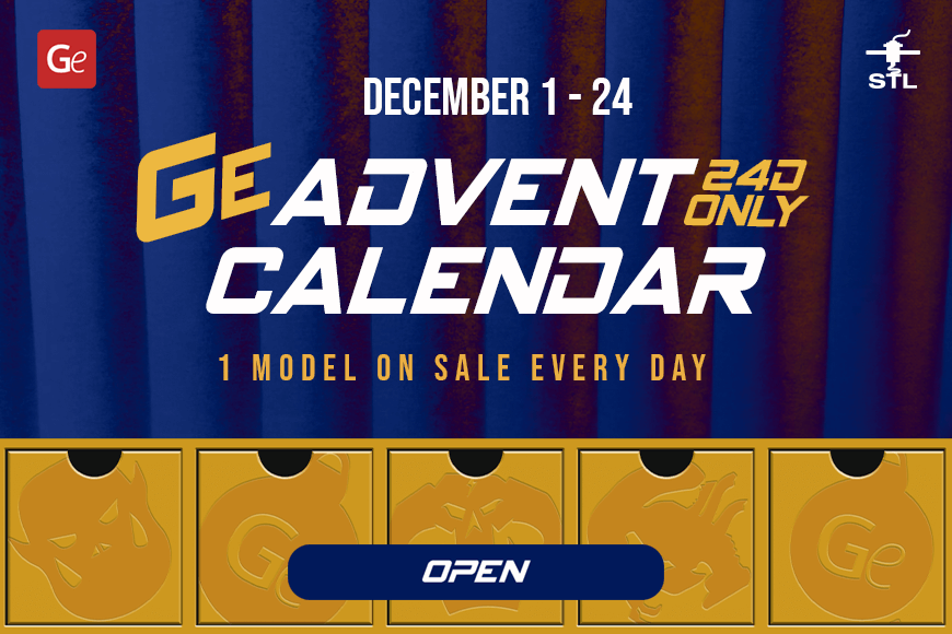 Advent Calendar 2023: Daily 3D model discounts from Dec 1-24. Special offers each day.