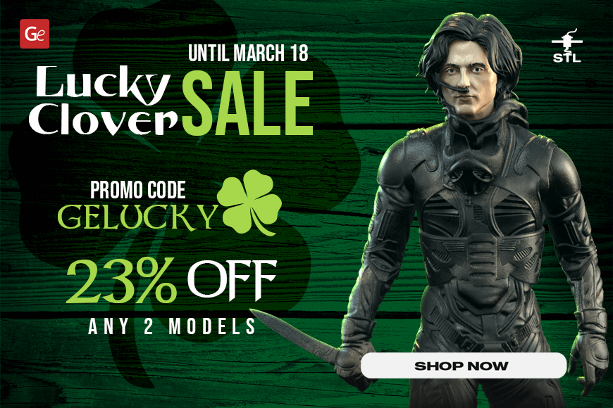 Clover Sale banner: 23% off any 2 models with promo code GELUCKY. Offer ends March 18. Shop Now!