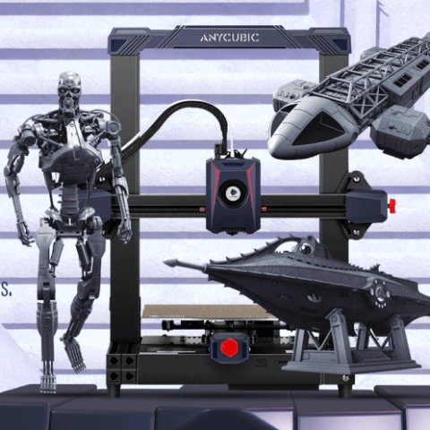 Anycubic Kobra 2 3D Printer + Nautilus Submarine + Eagle Transporter + T-800 Endoskeleton