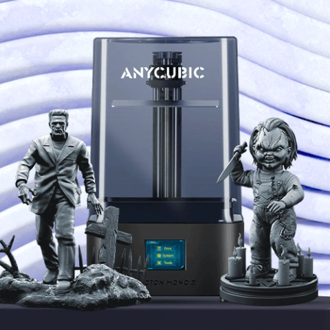 Anycubic Photon Mono 2 3D Printer + Chucky + Frankenstein's Monster
