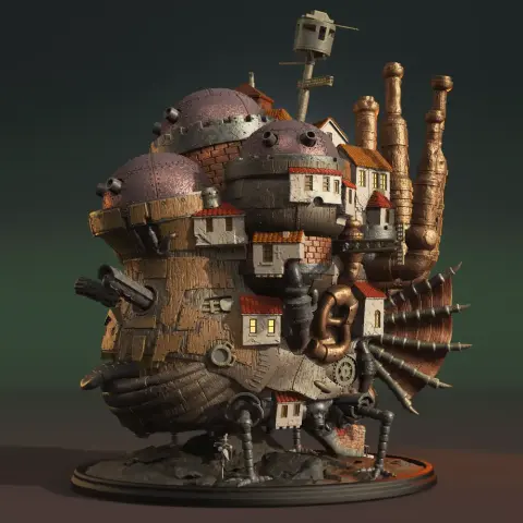 Howl Moving Castle 3D Printer Files | Assembly